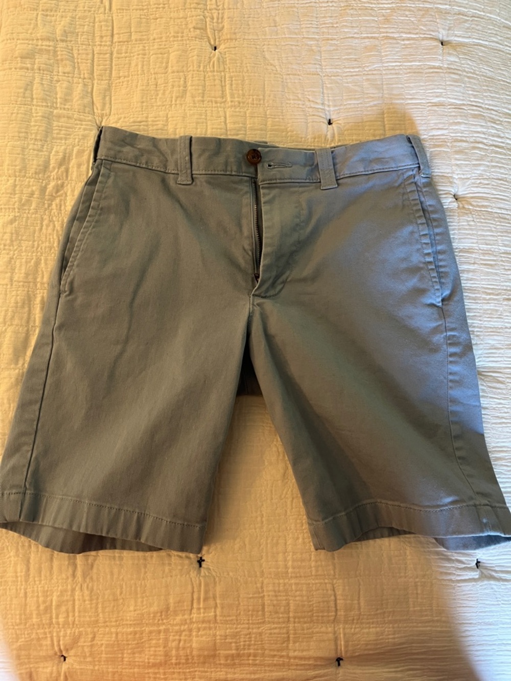 J. Crew Light Gray Flat Front Steely Blue